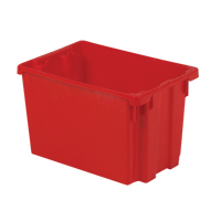 Contenants Stack-N-Nest Polylewton, 12,1" x 19,4" x 12,9", Rouge Waymarc Industries Inc