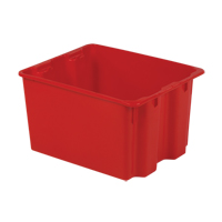 Contenants Stack-N-Nest Polylewton, 12" x 21" x 17", Rouge Waymarc Industries Inc