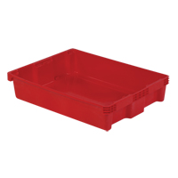 Contenants Stack-N-Nest Polylewton, 6,1" x 29,6" x 22,4", Rouge Waymarc Industries Inc