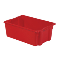 Contenants Stack-N-Nest Polylewton, 10,5" x 28,4" x 18,7", Rouge Waymarc Industries Inc