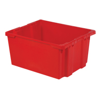 Contenants Stack-N-Nest Polylewton, 15,1" x 30,1" x 24", Rouge Waymarc Industries Inc