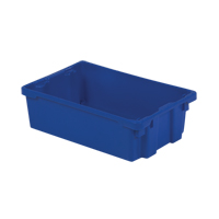 Contenants Stack-N-Nest Polylewton, 6,2" x 20,1" x 13", Bleu Waymarc Industries Inc
