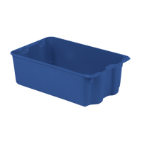 Contenants Stack-N-Nest Polylewton, 7,9" x 24" x 14,1", Bleu Waymarc Industries Inc