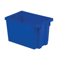 Contenants Stack-N-Nest Polylewton, 12,1" x 19,4" x 12,9", Bleu Waymarc Industries Inc