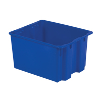 Contenants Stack-N-Nest Polylewton, 12" x 21" x 17", Bleu Waymarc Industries Inc