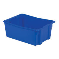 Contenants Stack-N-Nest Polylewton, 10,5" x 26,1" x 18,7", Bleu Waymarc Industries Inc