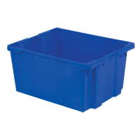 Polylewton Stack-N-Nest<sup>®</sup> Containers, 15.1" x 30.1" x 24", Blue CC876 | Waymarc Industries Inc