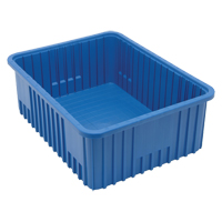 Divider Box<sup>®</sup> Containers, Plastic, 22.5" W x 17.5" D x 8" H, Blue CC953 | Waymarc Industries Inc