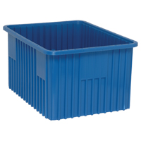 Divider Box<sup>®</sup> Containers, Plastic, 22.5" W x 17.5" D x 12" H, Blue CC954 | Waymarc Industries Inc