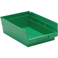Bacs pour tablette, 8-3/8" la x 4" H x 11-5/8" p, Vert, Capacit&eacute; 30 lb Waymarc Industries Inc