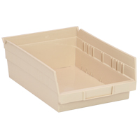 Bac pour &eacute;tag&egrave;re &eacute;conomique, 8-3/8" la, 4" h x 11-5/8" p, Ivoire Waymarc Industries Inc