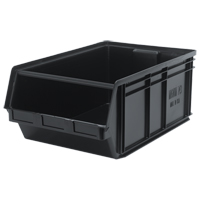 MAGNUM Bin, 11-7/8" H x 18-3/8" W x 29" D, 150 lbs. Capacity, Black Waymarc Industries Inc