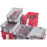 Stack-N-Nest<sup>®</sup> Plexton Containers, 13" W x 20.6" D x 8" H, Grey CD195 | Waymarc Industries Inc