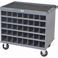 Heavy-Duty 2-Sided Mobile Carts/Work Stations, 1000 lbs. Capacity, 34" x W, 32" x H, 24" D, All-Welded CD349 | Waymarc Industries Inc