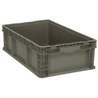Contenant pliable et empilable, 15" la x 24" p x 7,5" h, Gris Waymarc Industries Inc