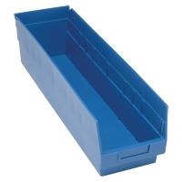 Bacs en plastique pour &eacute;tag&egrave;res Store More, 6-5/8" la x 6" H x 23-5/8" p, Bleu, Capacit&eacute; 90 lb Waymarc Industries Inc
