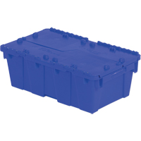Contenants de distribution Flipak en plastique poly&eacute;thyl&egrave;ne (PE), 19,7" x 11,8" x 7,3", Bleu Waymarc Industries Inc