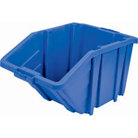 Jumbo Plastic Bin, 15-1/2" W x 13" H x 25" D, Blue, 200 lbs. Capacity Waymarc Industries Inc