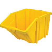 Jumbo Plastic Bin, 15-1/2" W x 13" H x 25" D, Yellow, 200 lbs. Capacity Waymarc Industries Inc