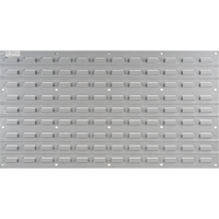 Metal Louvered Panel Bin Support Rack, 32 Bins, 36" W x 1/8" D x 19" H CF412 | Waymarc Industries Inc