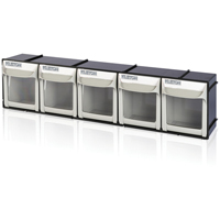 Heavy-Duty Tilt Bin, 23-1/2" W x 4" D x 5-7/8" H, 5 Drawers Waymarc Industries Inc