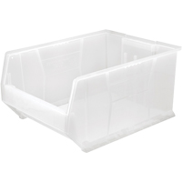 Hulk Containers, 18-1/4" W x 12" H x 23-7/8" D, Clear Waymarc Industries Inc