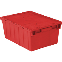 Contenants de distribution Flipak en plastique poly&eacute;thyl&egrave;ne (PE), 21,9" x 15,2" x 9,3", Rouge Waymarc Industries Inc