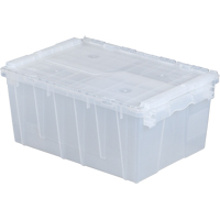 Contenants de distribution Flipak en plastique polypropyl&egrave;ne (PP), 21,8" x 15,2" x 9,3", Transparent Waymarc Industries Inc