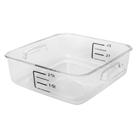 Rubbermaid<sup>®</sup> Space Saving Square Container, Plastic, 1.9 L Capacity, Clear CF705 | Waymarc Industries Inc