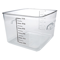 Rubbermaid<sup>®</sup> Space Saving Square Container, Plastic, 11.4 L Capacity, Clear CF708 | Waymarc Industries Inc