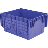 Contenants de distribution Flipak en plastique poly&eacute;thyl&egrave;ne (PE), 27,9" x 20,9" x 15,2", Bleu Waymarc Industries Inc
