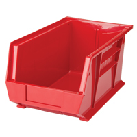 Stack & Hang Bin, 8-1/4" W x 7" H x 14-3/4" D, Red Waymarc Industries Inc
