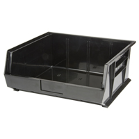 Stack & Hang Bin, 16-1/2" W x 7" H x 14-3/4" D, Black Waymarc Industries Inc