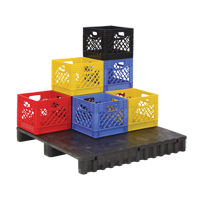 Caisse en plastique pour produits laitiers Waymarc Industries Inc