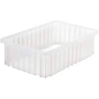 Divider Box<sup>®</sup> Container, Plastic, 16.5" W x 10.875" D x 5" H, Grey CF951 | Waymarc Industries Inc