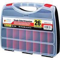Boîte &agrave; compartiments en plastique, 14" la x 18" p x 3" h, 26 compartiments Waymarc Industries Inc