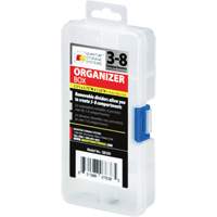 Boîte &agrave; compartiments en plastique, 2,75" la x 5,5" p x 1,25" h, 8 compartiments Waymarc Industries Inc