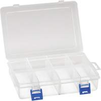 Plastic Compartment Box, 5.5" W x 7.75" D x 1.75" H, 8 Compartments CG069 | Waymarc Industries Inc