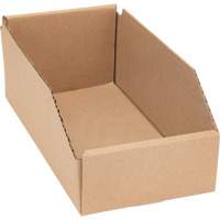 Deep Corrugated Parts Bins, 5-3/4" W x 11-1/4" D x 4-1/2" H, Beige Waymarc Industries Inc