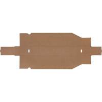 Deep Corrugated Parts Bins, 1-7/8" W x 17-1/8" D x 4-1/2" H, Beige Waymarc Industries Inc