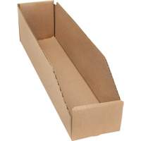 Boîtes profondes en carton ondul&eacute;, 3-3/4" la x 17-1/4" p x 4-1/2" h, Beige Waymarc Industries Inc