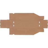 Boîtes profondes en carton ondul&eacute;, 5-3/4" la x 17-1/4" p x 4-1/2" h, Beige Waymarc Industries Inc