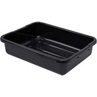 All-Purpose Ribbed-Bottom Storage Tub, 5" H x 15" D x 21" L, Plastic, Black CG209 | Waymarc Industries Inc