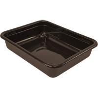 All-Purpose Flat-Bottom Storage Tub, 5" H x 15" D x 20" L, Plastic, Brown CG228 | Waymarc Industries Inc