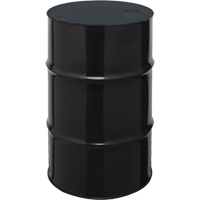 Steel Drums, 55 US gal (45 imp. gal.), Unlined, Black, Closed Top, 1A1/X1.8/300, 20 Gauge Waymarc Industries Inc