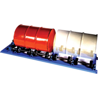 Double Stationary Drum Roller, 55 US gal. (45 Imperial Gal.) Capacity, Fixed Speed, 1 HP DC574 | Waymarc Industries Inc