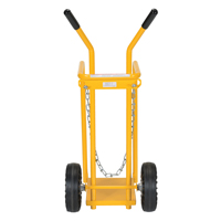Chariot pour bouteille de gaz, Roues Caoutchouc moul&eacute;, Base de 9-13/16" la x 16" lo, 150 lb Waymarc Industries Inc