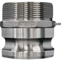 Cam & Groove Coupling, Stainless Steel, Type F, 2-1/2", Male NPT, 150 PSI Waymarc Industries Inc