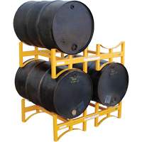 Steel Stackable Drum Rack, 2 Drums, 1600 lbs. Capacity, 45-1/2" W x 29-7/8" D x 12-3/4" H DC826 | Waymarc Industries Inc