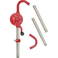 Rotary Type Drum Pump, Cast Iron/Steel, Fits 30-55 Gal., 8 oz./Stroke Waymarc Industries Inc